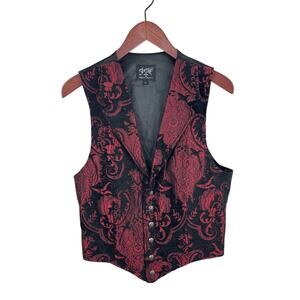 Shrine Hollywood Aristocrat Red Brocade Vest